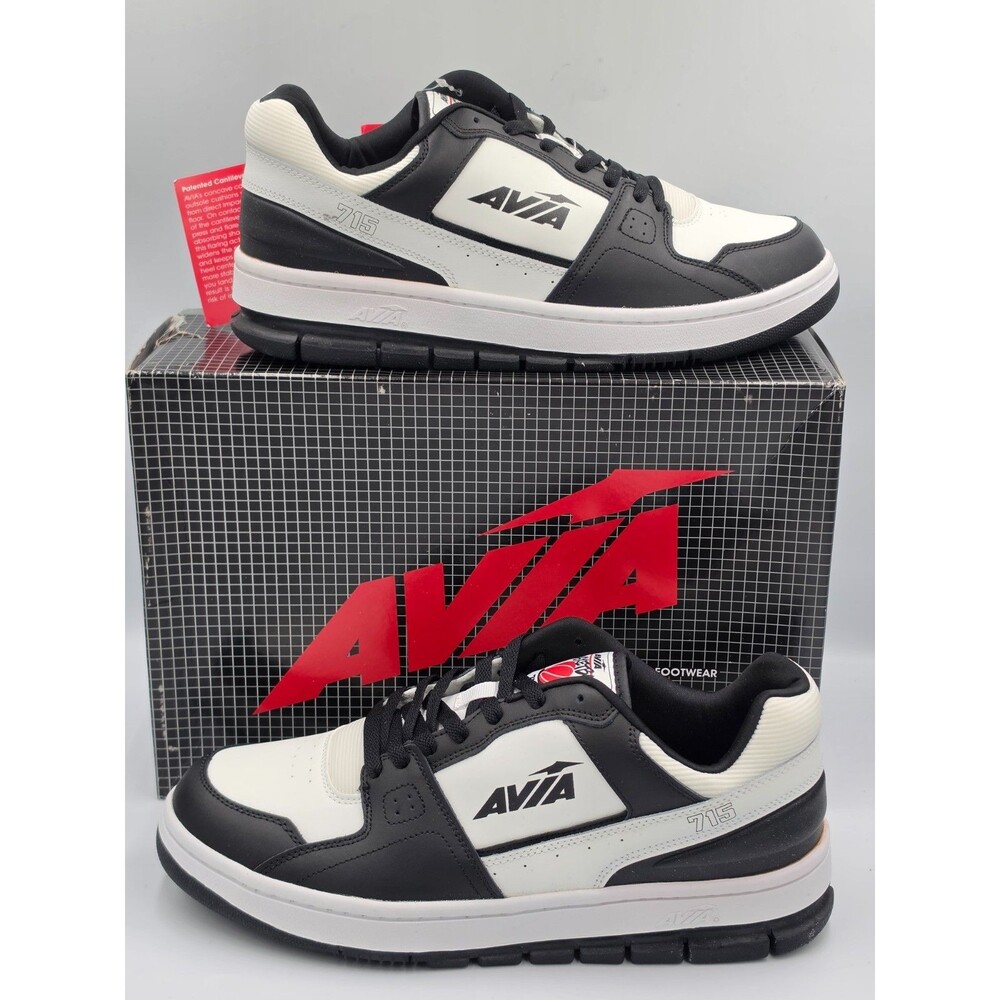 Avia Retro 715 Men’s 13 Women’s 14.5 White Black Basketball Shoes NIB AA50250MWX
